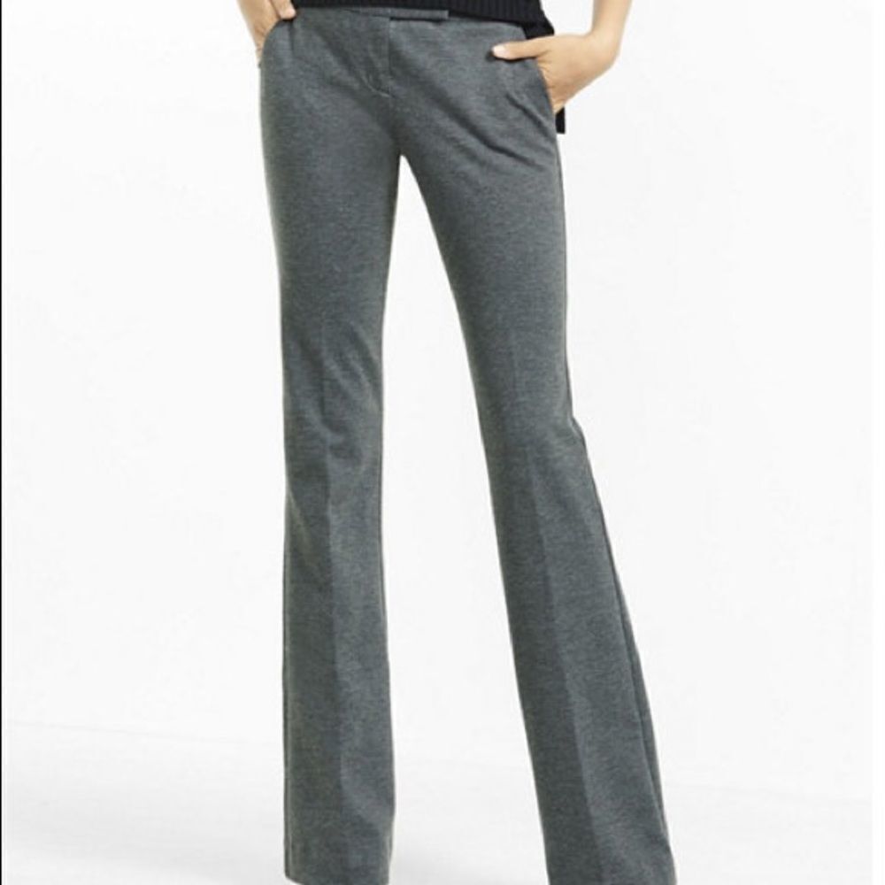 ✨ Express Editor houndstooth plaid barely boot low rise pants✨